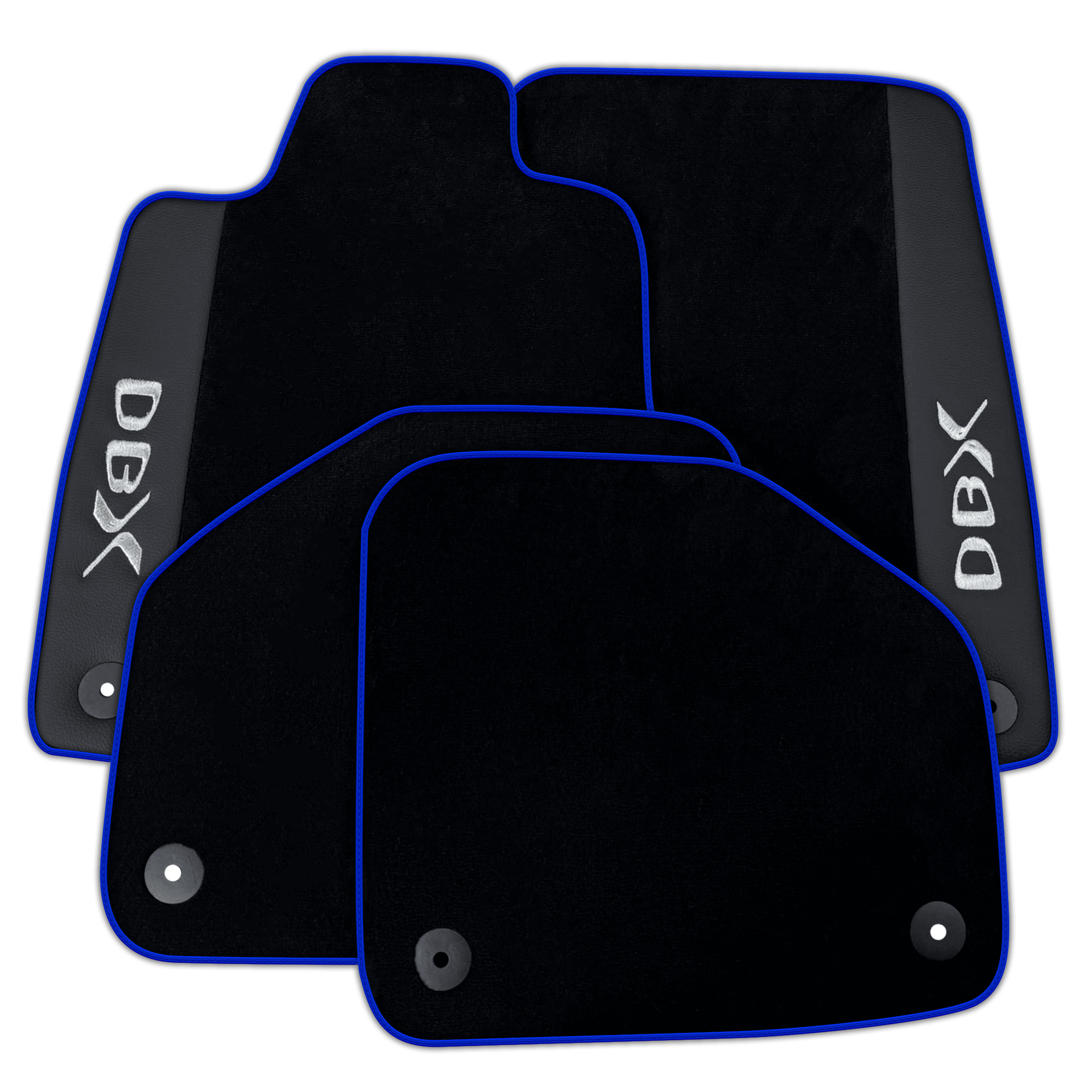 Black Floor Mats for Aston Martin DBX (2020-2023) with Leather