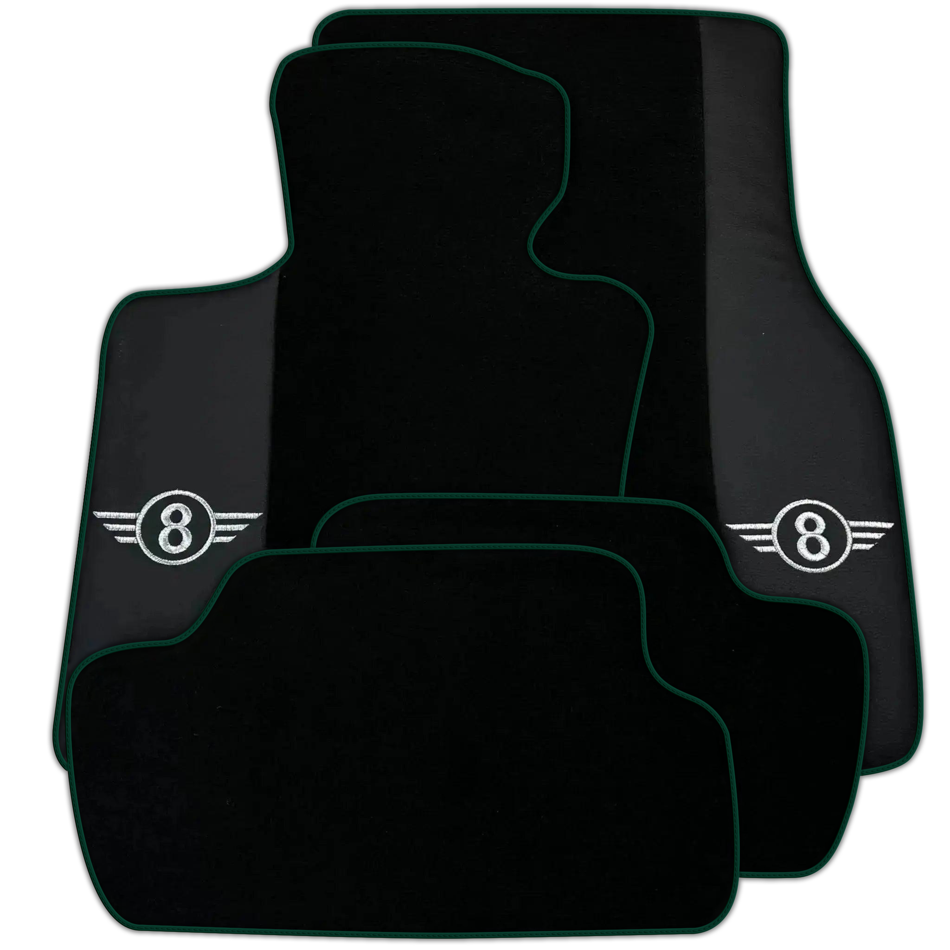 Black Floor Mats for Mini Cooper / One Electric (2020-2023) Various Trim Colors