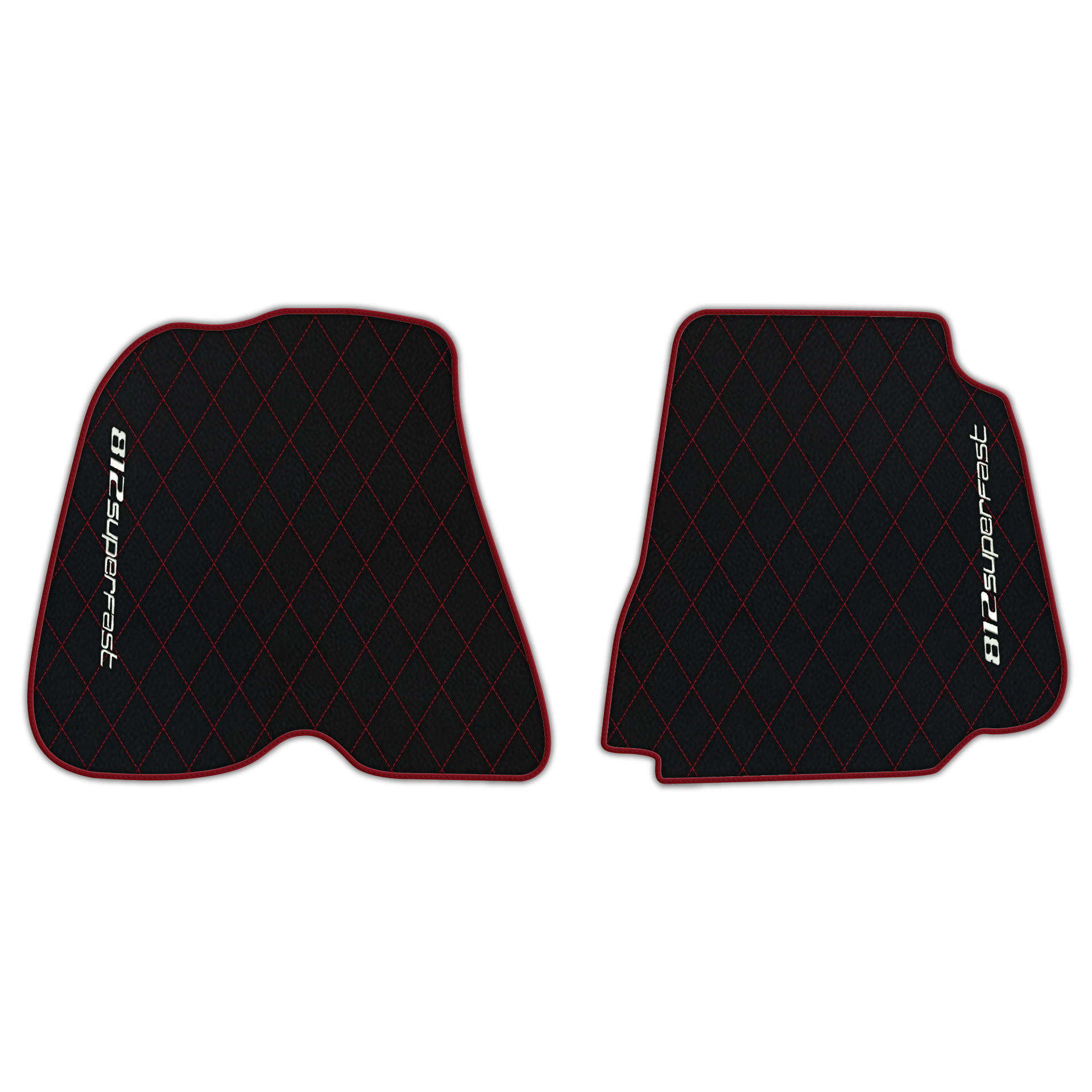 Premium Black Leather Floor Mats for Ferrari F12 (2012-2022)