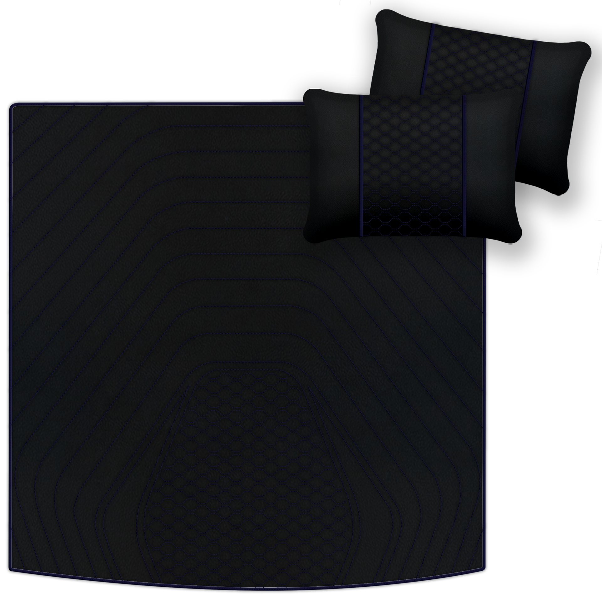 Premium Black Leather Floor Mats for Ferrari Mondial (1983-1993)