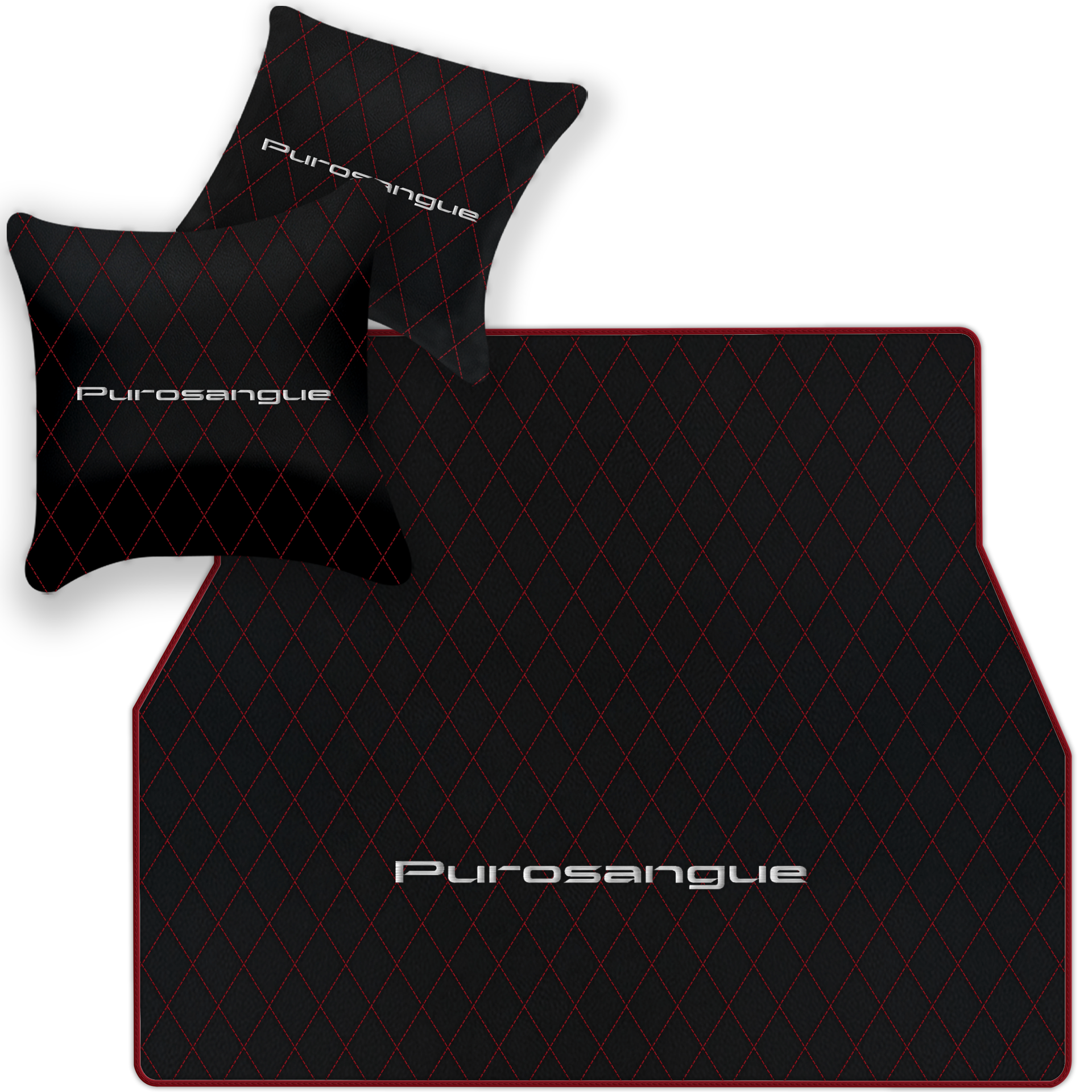 Premium Black Leather Floor Mats for Rolls Royce Shadow (1965-1977)