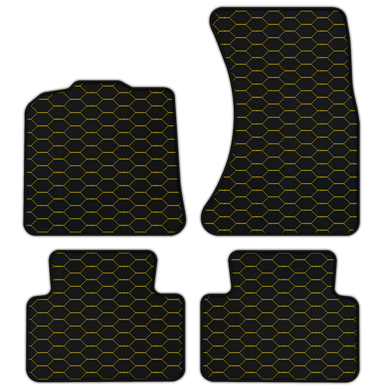 Customizable Leather Floor Mats with Divario Pattern for Porsche Macan (2014-2023)