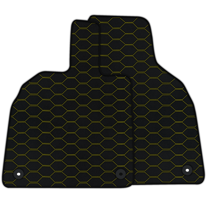 Tapis de voiture en cuir sur mesure avec motif Divario pour