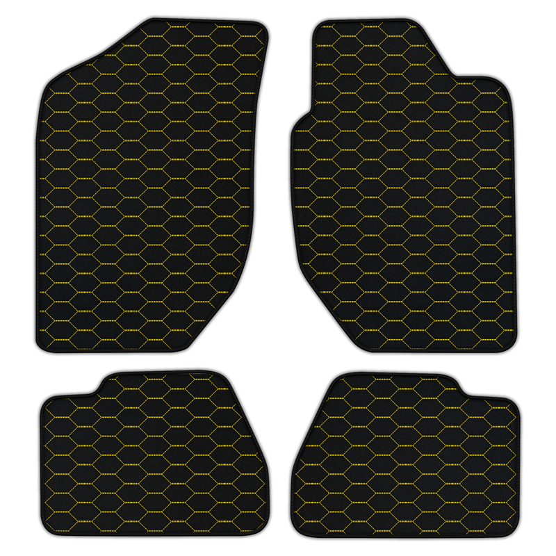 Customizable Leather Floor Mats with Divario Pattern for Land Rover Freelander (1997-2003) Automatic/Manual