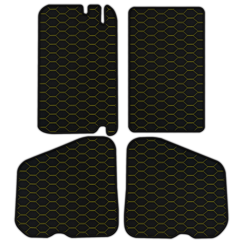 Tappetini per auto in pelle personalizzabili con motivo Divario per Rolls Royce Shadow (1965-1977)