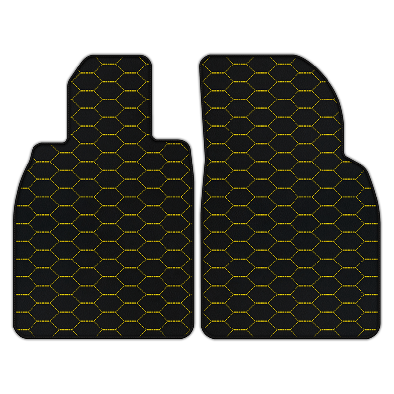 Customizable Leather Floor Mats with Divario Pattern for Porsche 718 Boxster (2016-2023)