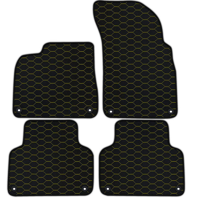 Tappetini in pelle personalizzabili con motivo Divario per Audi Q7 4L (2006-2015)