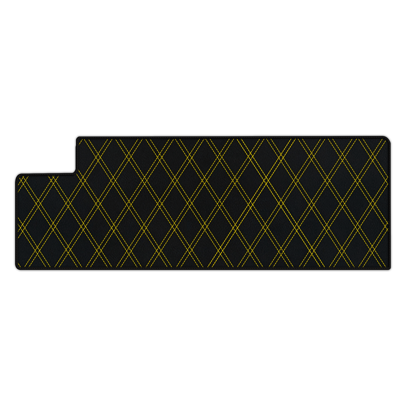 Customizable Leather Trunk Floor Mats with Double Diamond Pattern for Ferrari 612 Scaglietti (2005-2011)