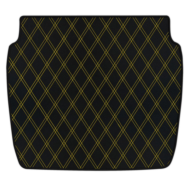 Customizable Leather Trunk Floor Mats with Double Diamond Pattern for Ferrari F355 (1994-1999)
