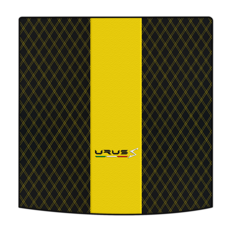 Personalisierbare Leder-Kofferraummatten mit Doppel-Diamantmuster für Lamborghini Urus (2018-2026)