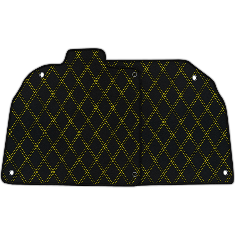 Customizable Leather Floor Mats with Double Diamond Pattern for Lamborghini Sian (2020-2022)
