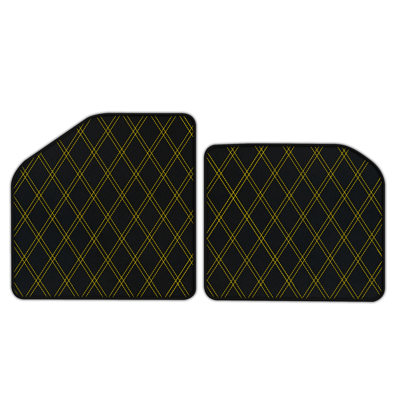 Customizable Leather Floor Mats with Double Diamond Pattern for Aston Martin Victor (2020) Coupe