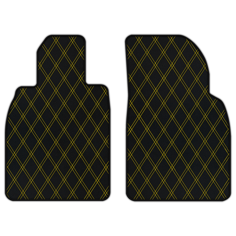 Customizable Leather Floor Mats with Double Diamond Pattern for Porsche 911 GT3 RS (991) 2015–2019