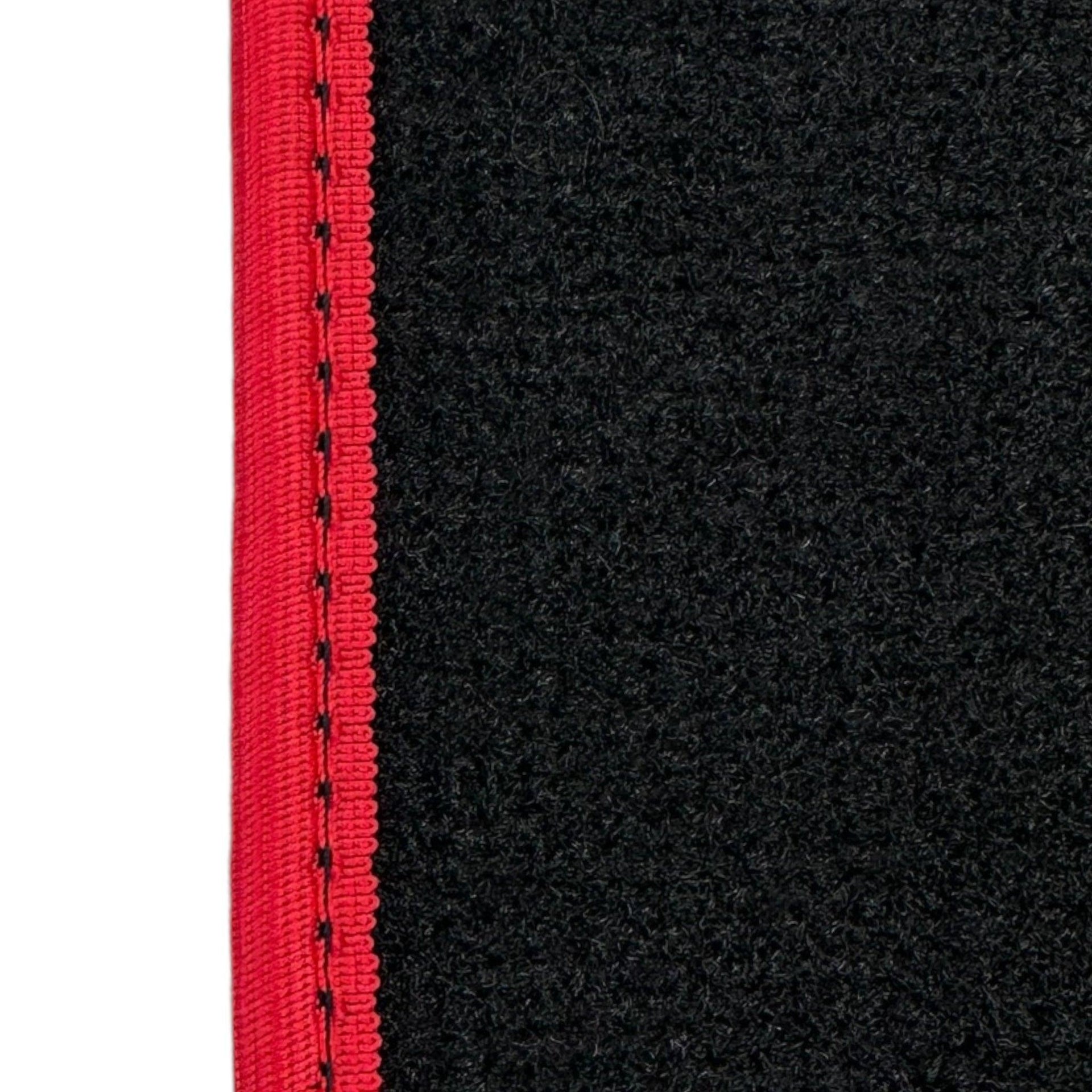 Black Floor Mats for Ferrari Purosangue Long with Red Trim | Italian Edition - AutoWin