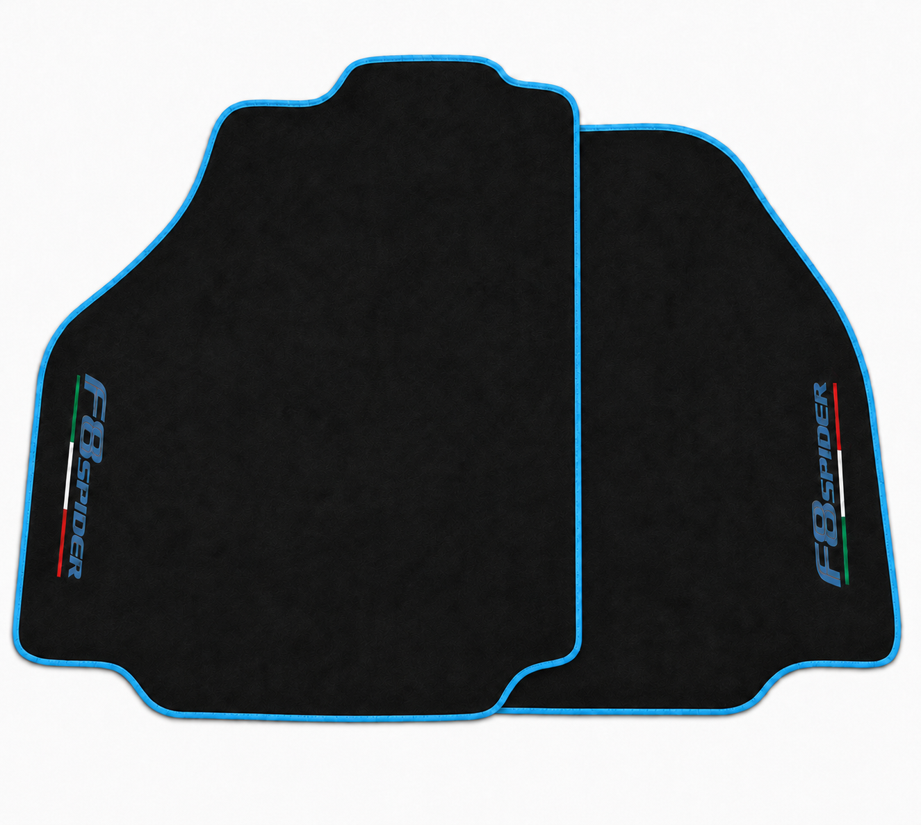 Black Alcantara Floor Mats For Ferrari F8 Spider 2019-2023