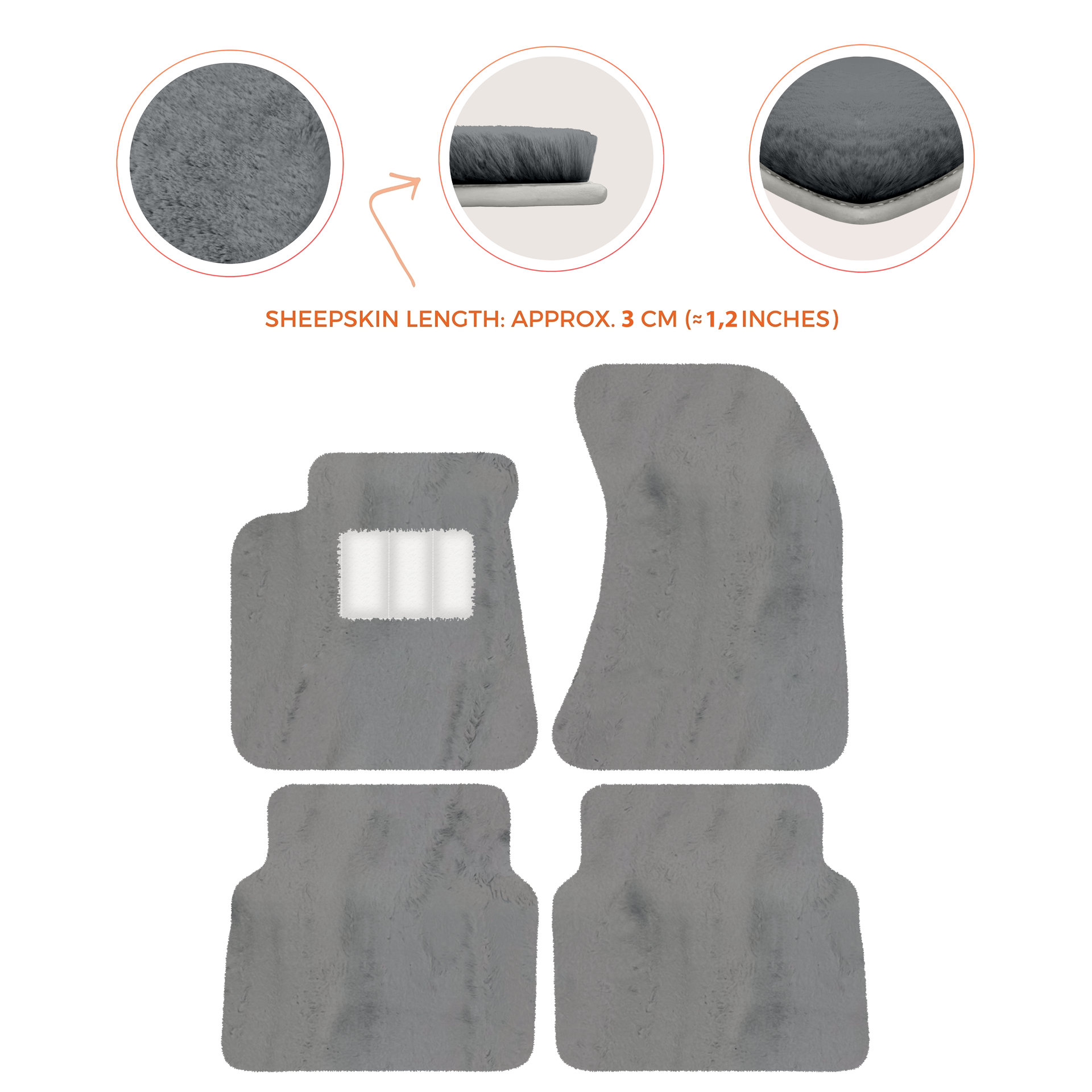 Luxury Sheepskin Floor Mats for Rolls-Royce Wraith (2013-2023)