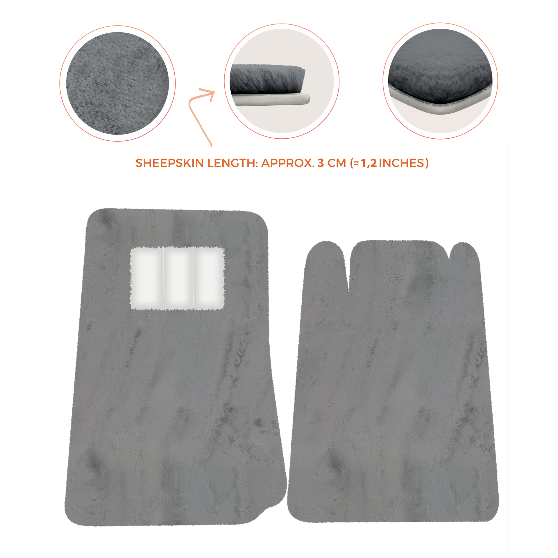 Lamborghini Jalpa Sheepskin Floor Mats (1981-1988) - Premium Luxury