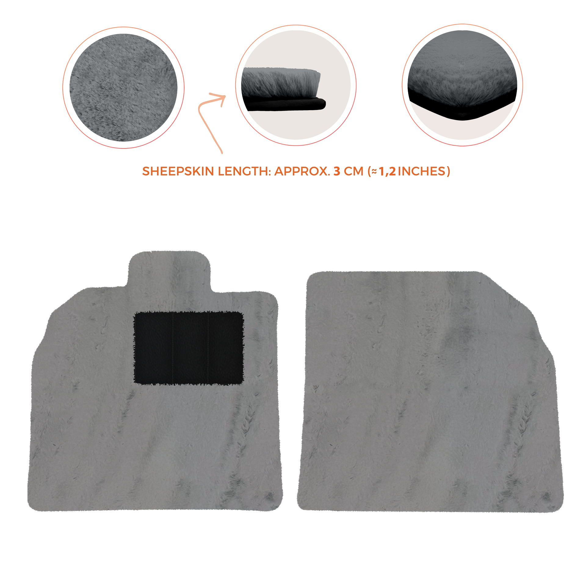 Customizable Black Floor Mats for Lamborghini Aventador SV | Orange Edition - AutoWin.EU