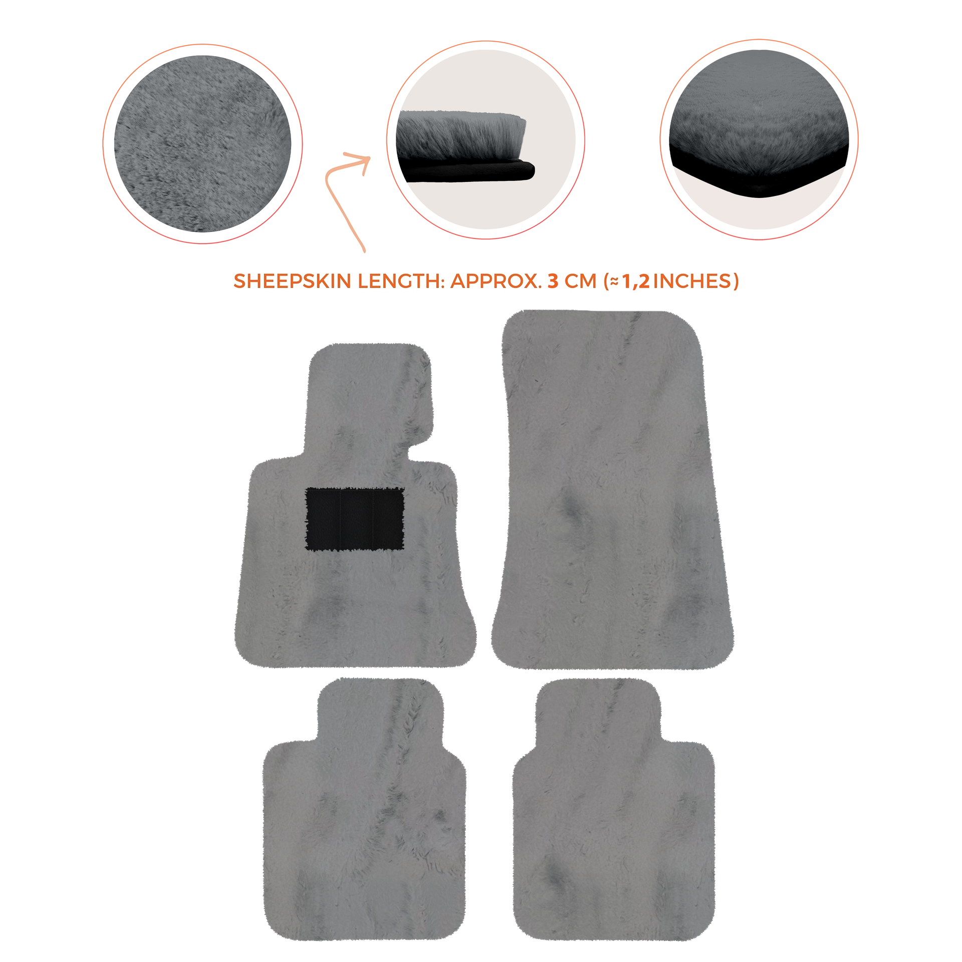 Luxury Sheepskin Floor Mats for Rolls-Royce Ghost Series I (2010-2014)