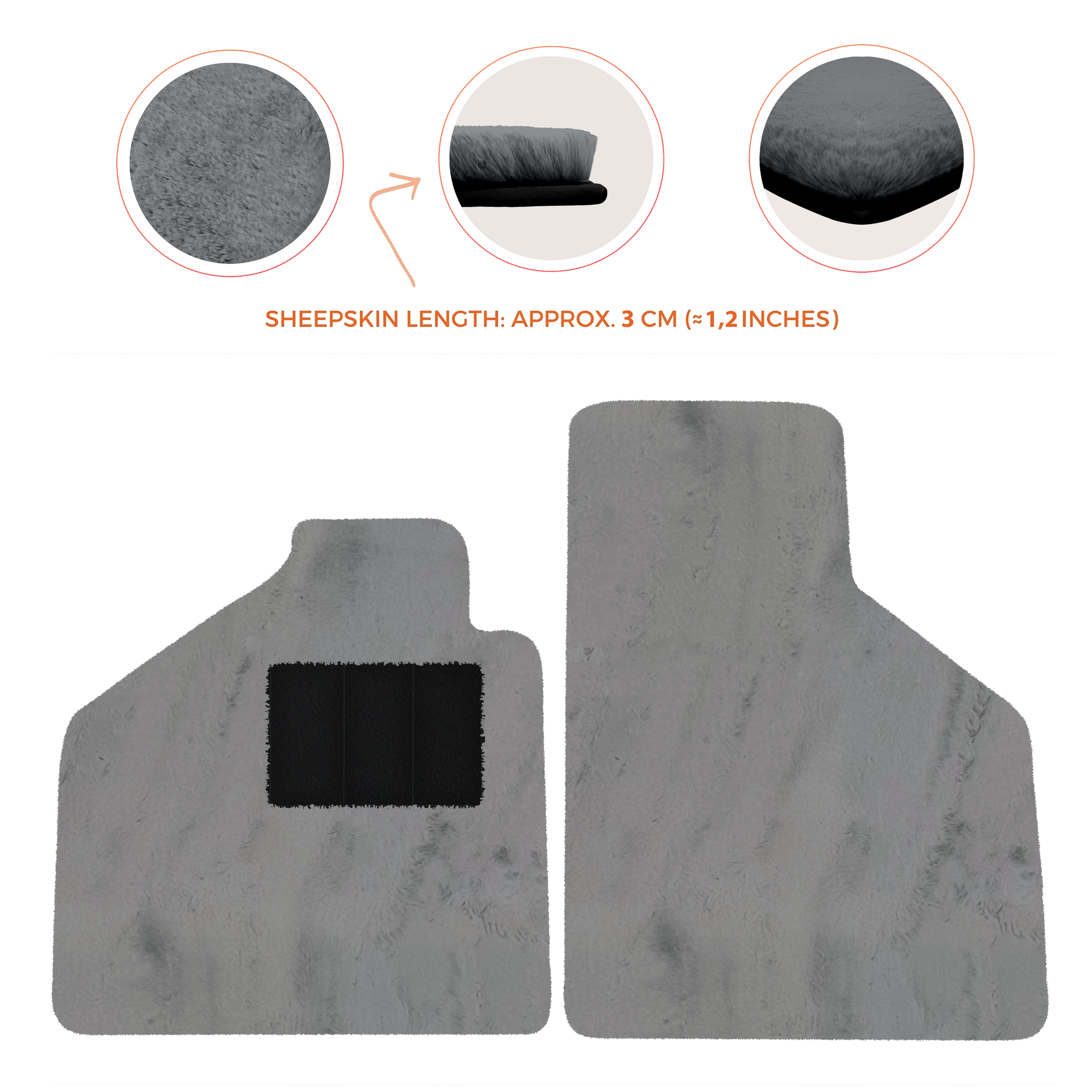 Premium Sheepskin Floor Mats for Lamborghini Aventador (2012-2022)