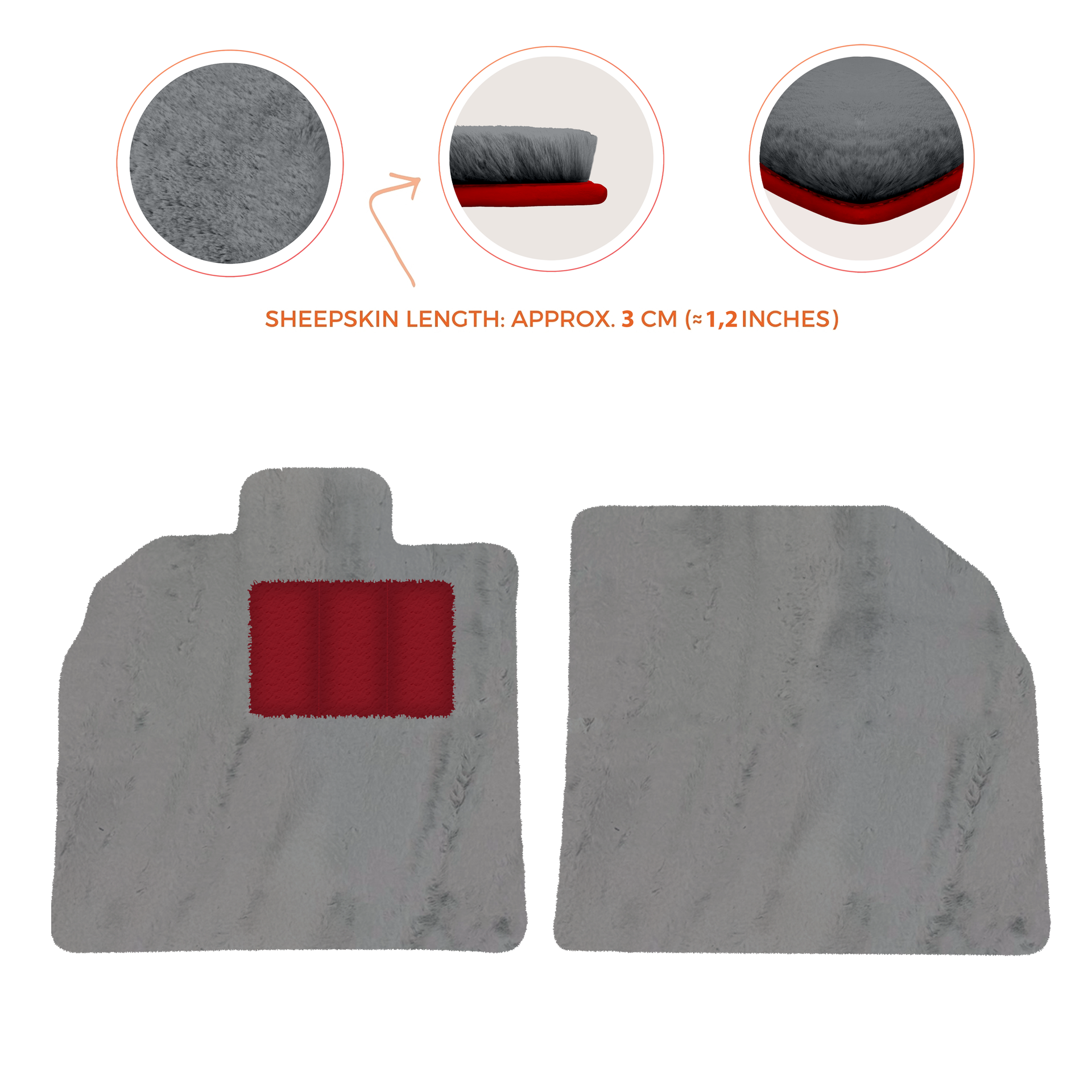 Customizable Black Floor Mats for Lamborghini Aventador SV | Orange Edition - AutoWin.EU