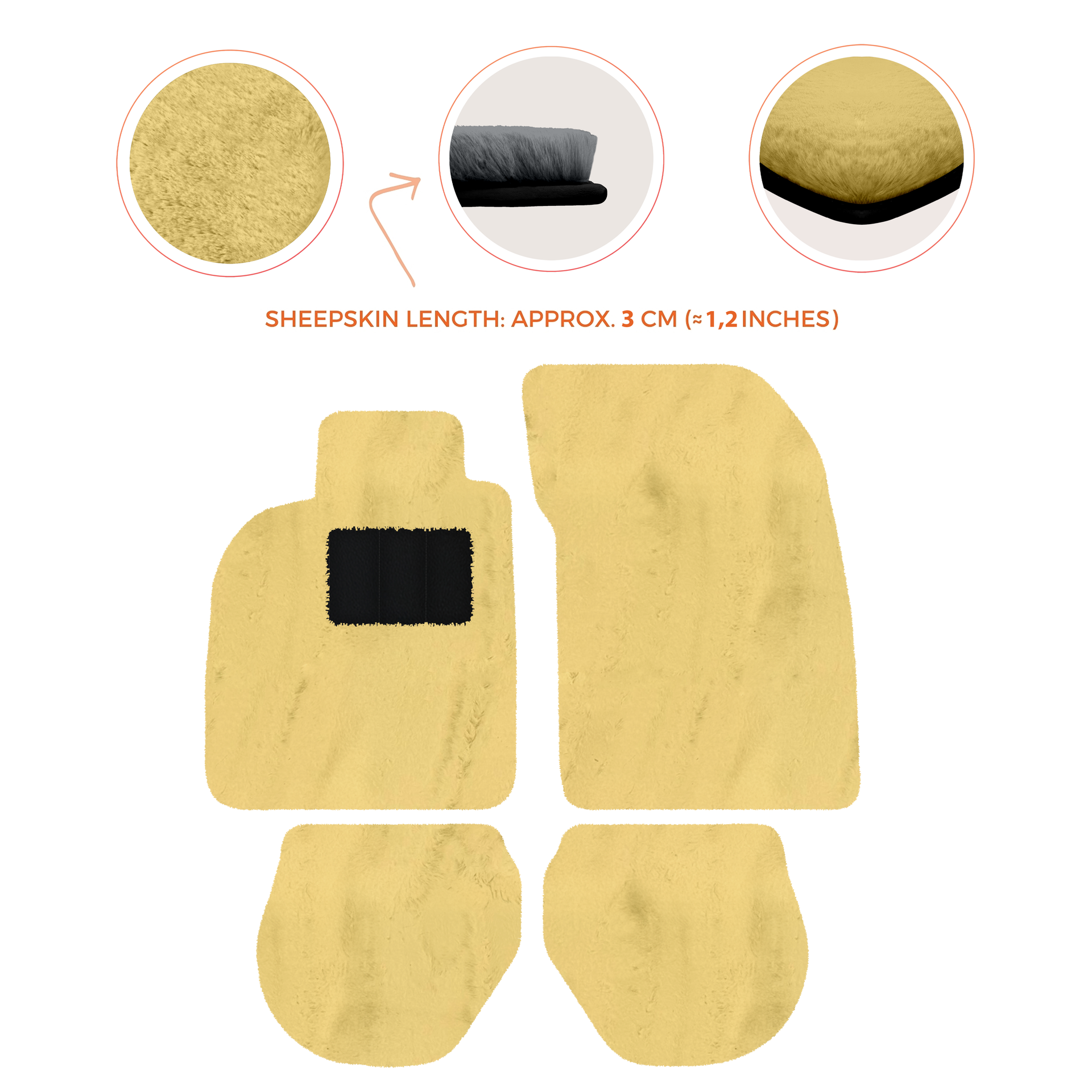 Customizable Floor Mats From Carpet With Leather for Porsche 911 - 993 (1994-1998) - AutoWin