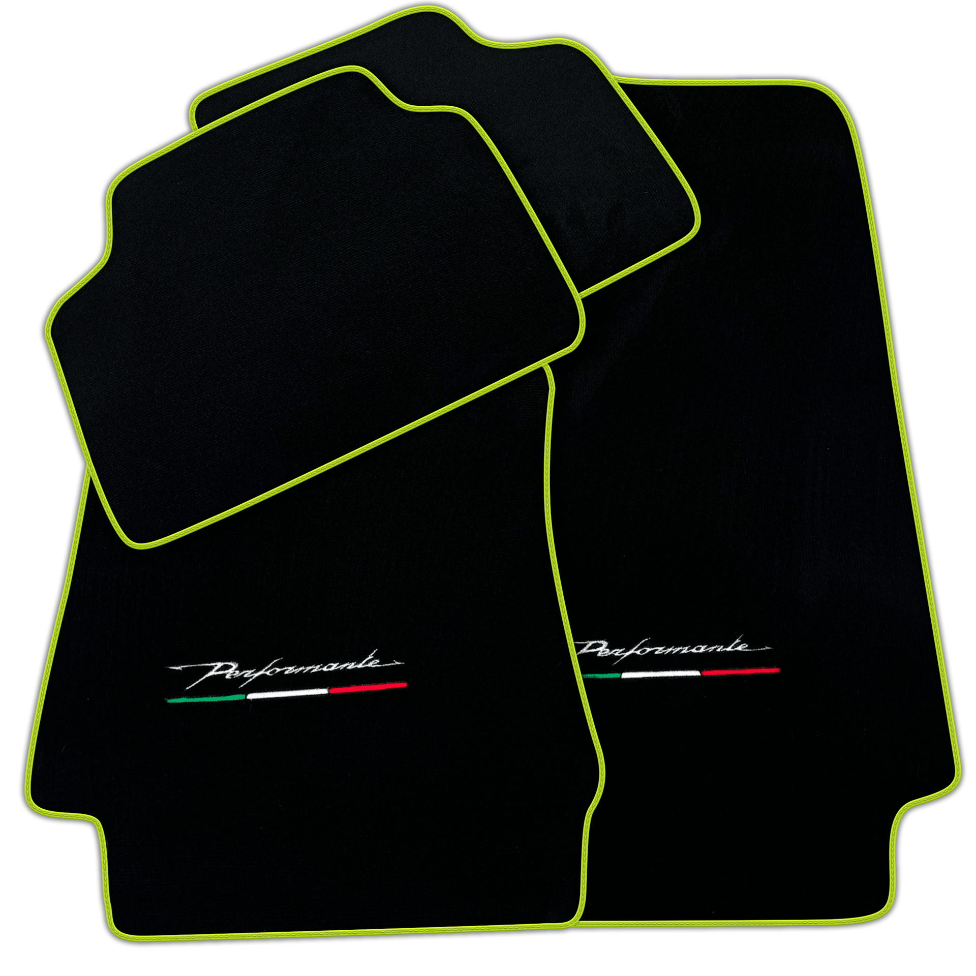 Black Floor Mats for Alfa Romeo Giulia (2016-2024) All Wheel Drive Performante