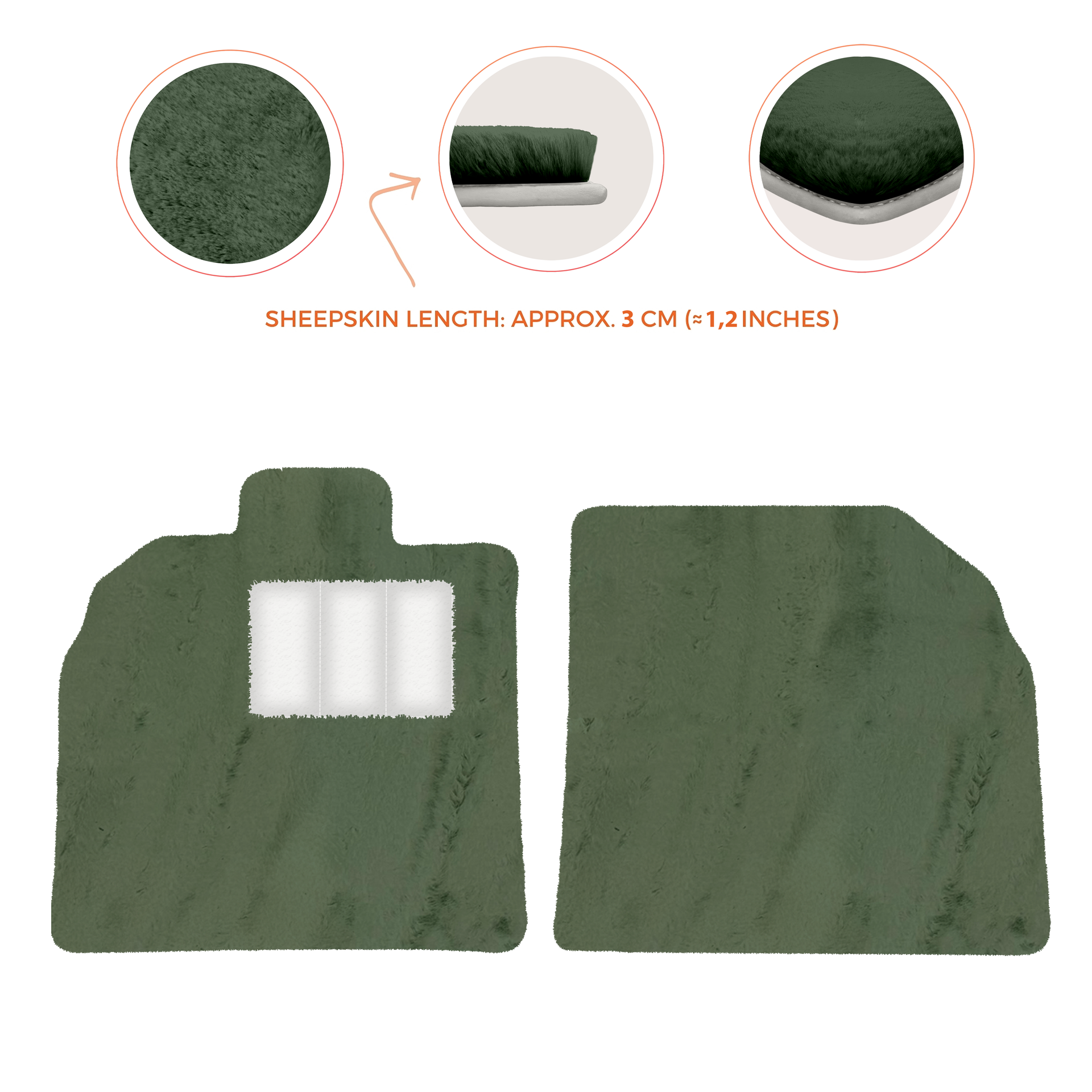 Customizable Black Floor Mats for Lamborghini Aventador SV | Orange Edition - AutoWin.EU