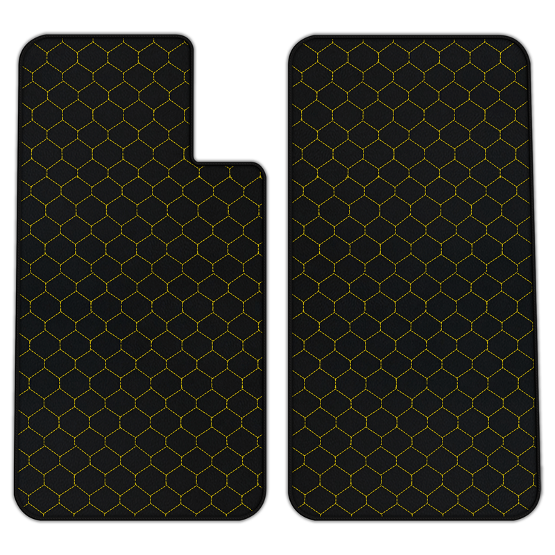 Customizable Leather Floor Mats with Hex Pattern for Aston Martin V8 Virage (1989-1995) Coupe