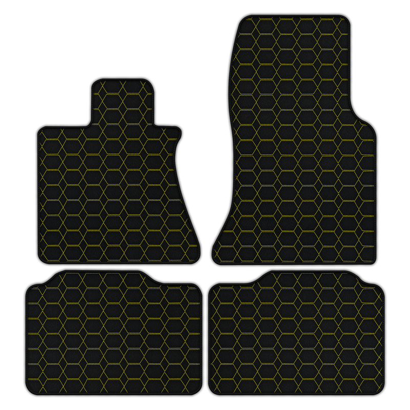 Tapis de voiture en cuir personnalisables avec motif hexagonal pour Rolls Royce Phantom VIII (2017-2024)