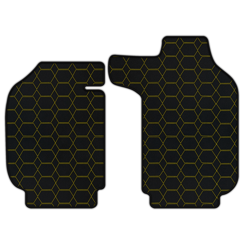 Customizable Leather Floor Mats with Hexagon Hex Pattern for Porsche 911 SC (1978–1983)