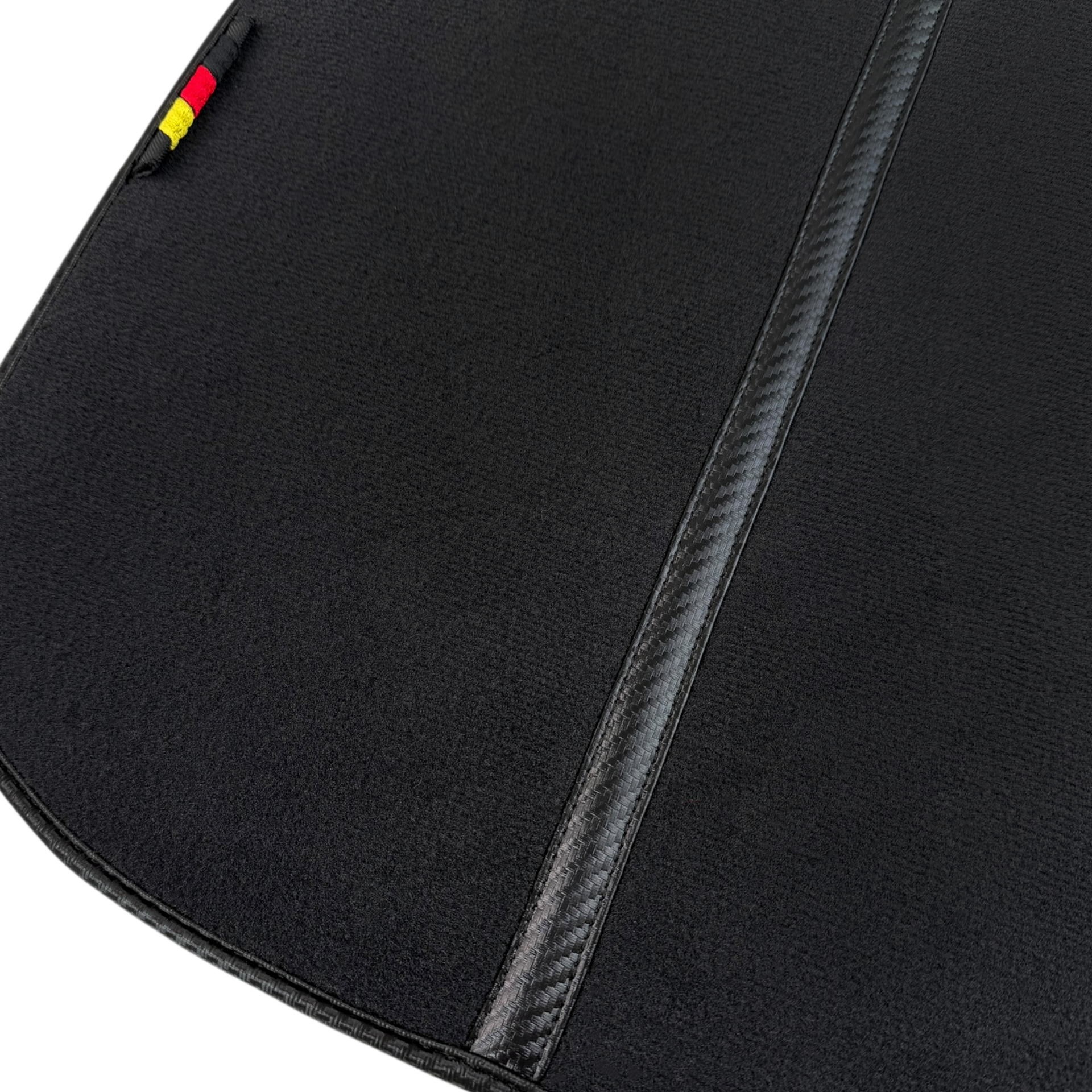 Black Floor Mats for BMW G20 4-door Sedan (2019-2024) with M-Performance Style Leather Stripes - AutoWin