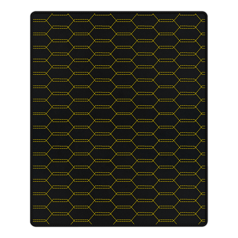 Customizable Leather Trunk Floor Mats with Interlaced Hex Pattern for Ferrari 296 GTB (2022-2025)