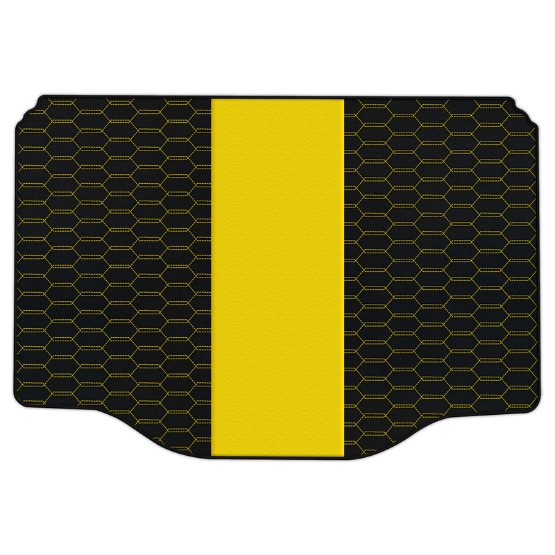 Customizable Leather Trunk Floor Mats with Interlaced Hex Pattern for Chevrolet Trax (2013-2023)