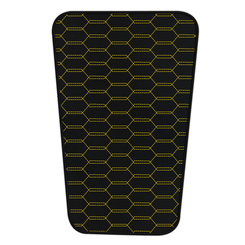 Customizable Leather Trunk Floor Mats with Interlaced Hex Pattern for Ferrari F8 Tributo (2019-2023)