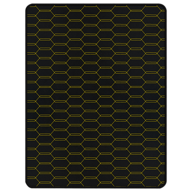 Customizable Leather Trunk Floor Mats with Interlaced Hex Pattern for Ferrari 488 GTB (2016-2022)