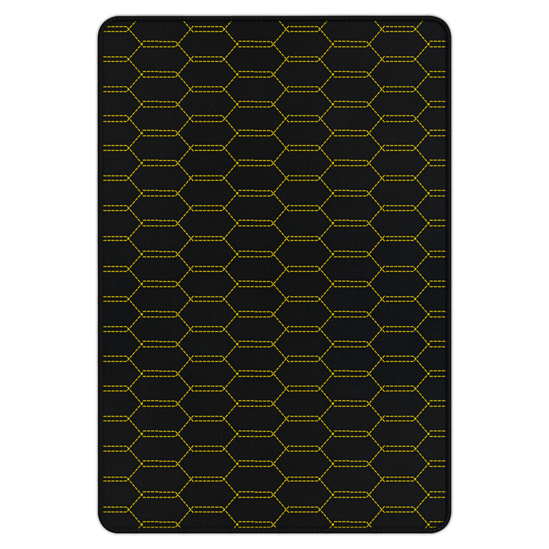 Customizable Leather Trunk Floor Mats with Interlaced Hex Pattern for Ferrari 458 Speciale (2012-2015)