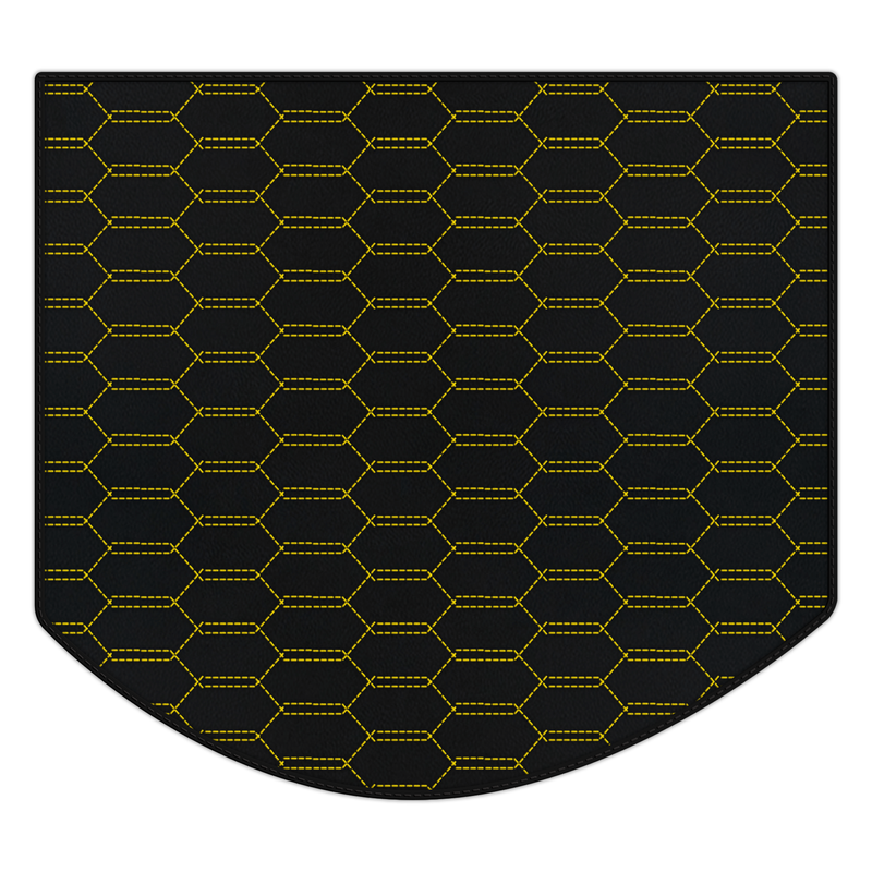 Customizable Leather Trunk Floor Mats with Interlaced Hex Pattern for Ferrari 512 TR (1992-1994)