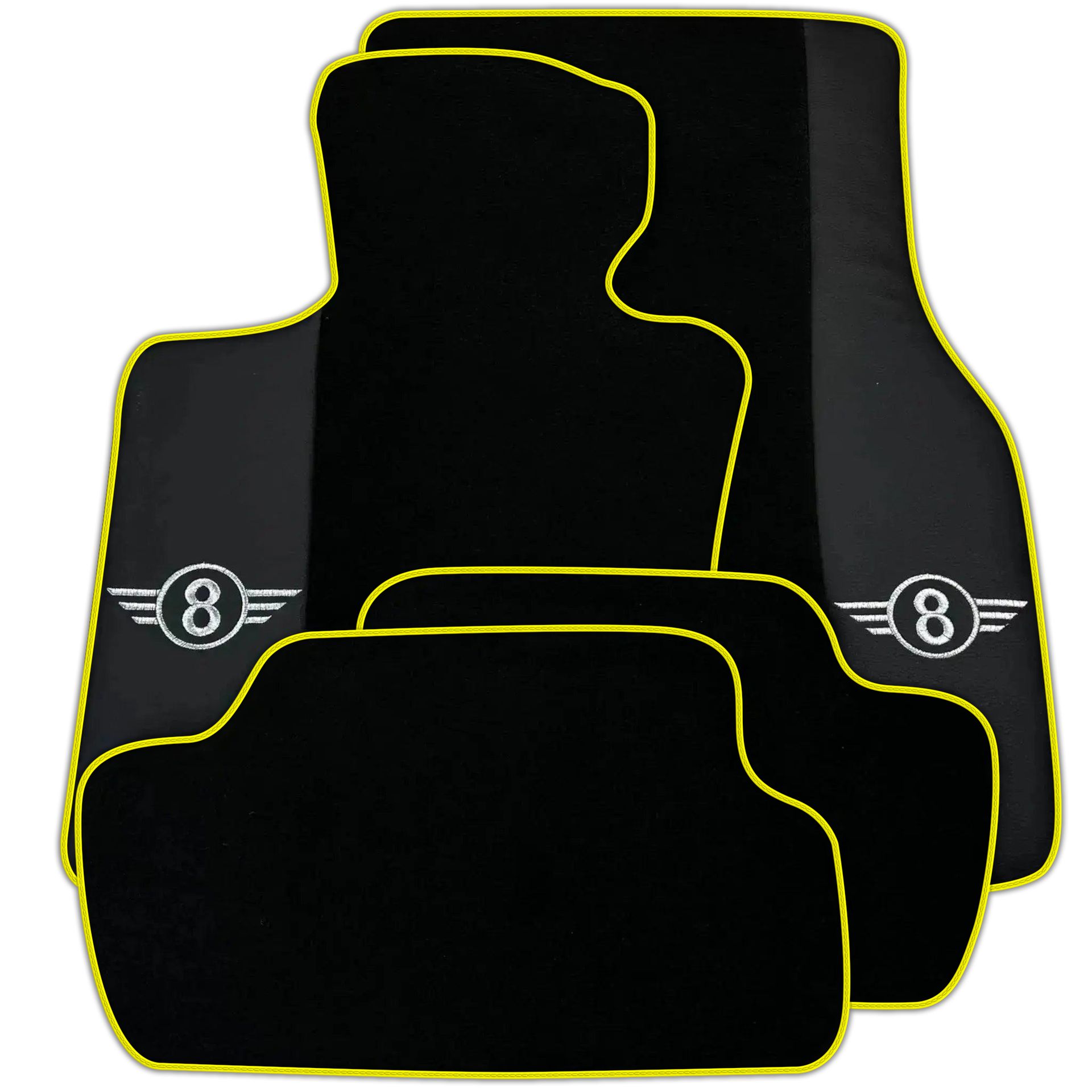 Black Floor Mats for Mini Cooper / One F56 3-Doors (2014-2023) Various Trim Colors