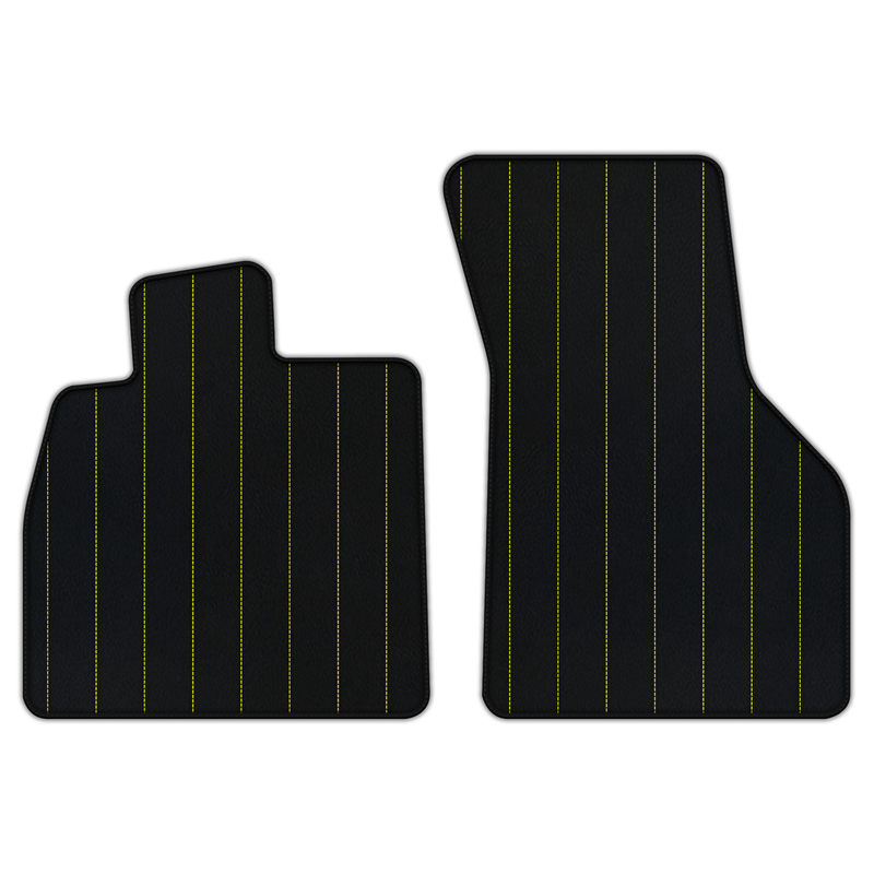 Customizable Leather Floor Mats with Line Pattern for Audi TT MK3 Coupe (2019-2023)