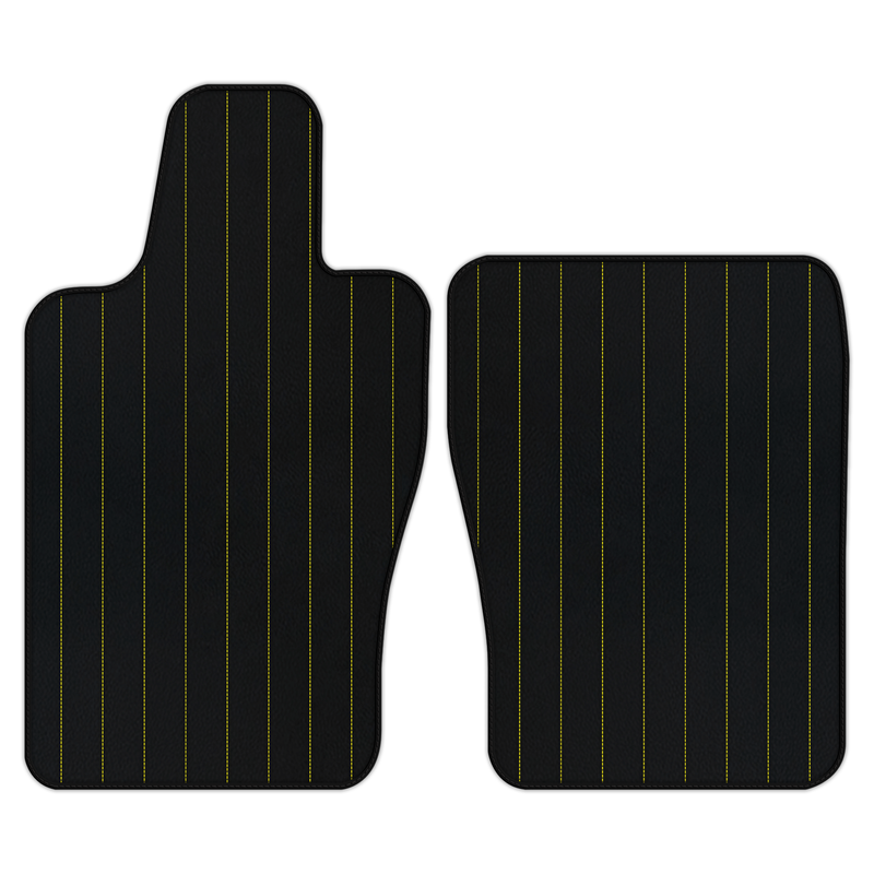 Customizable Leather Floor Mats with Line Pattern for Aston Martin Vantage (2019-2025)