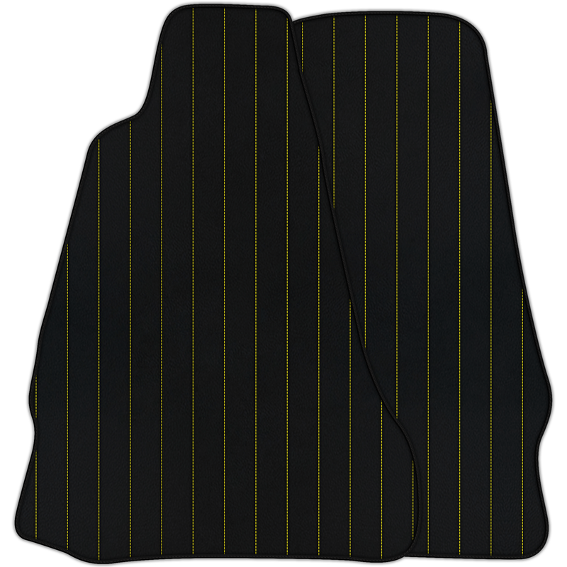 Tappetini auto in pelle personalizzabili con motivo a linee per Aston Martin V8 Vantage (2005–2023)
