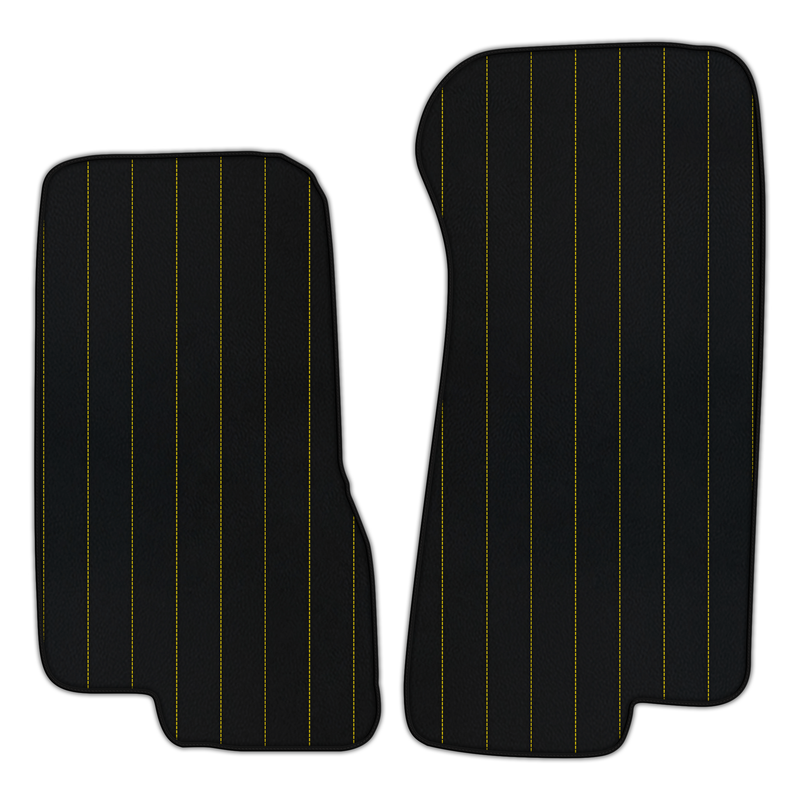 Customizable Leather Floor Mats with Line Pattern for Aston Martin V8 Coupe Special (1996-2000)