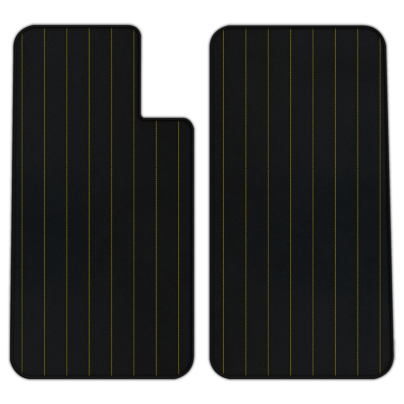 Customizable Leather Floor Mats with Line Pattern for Porsche 550 (1953–1956)