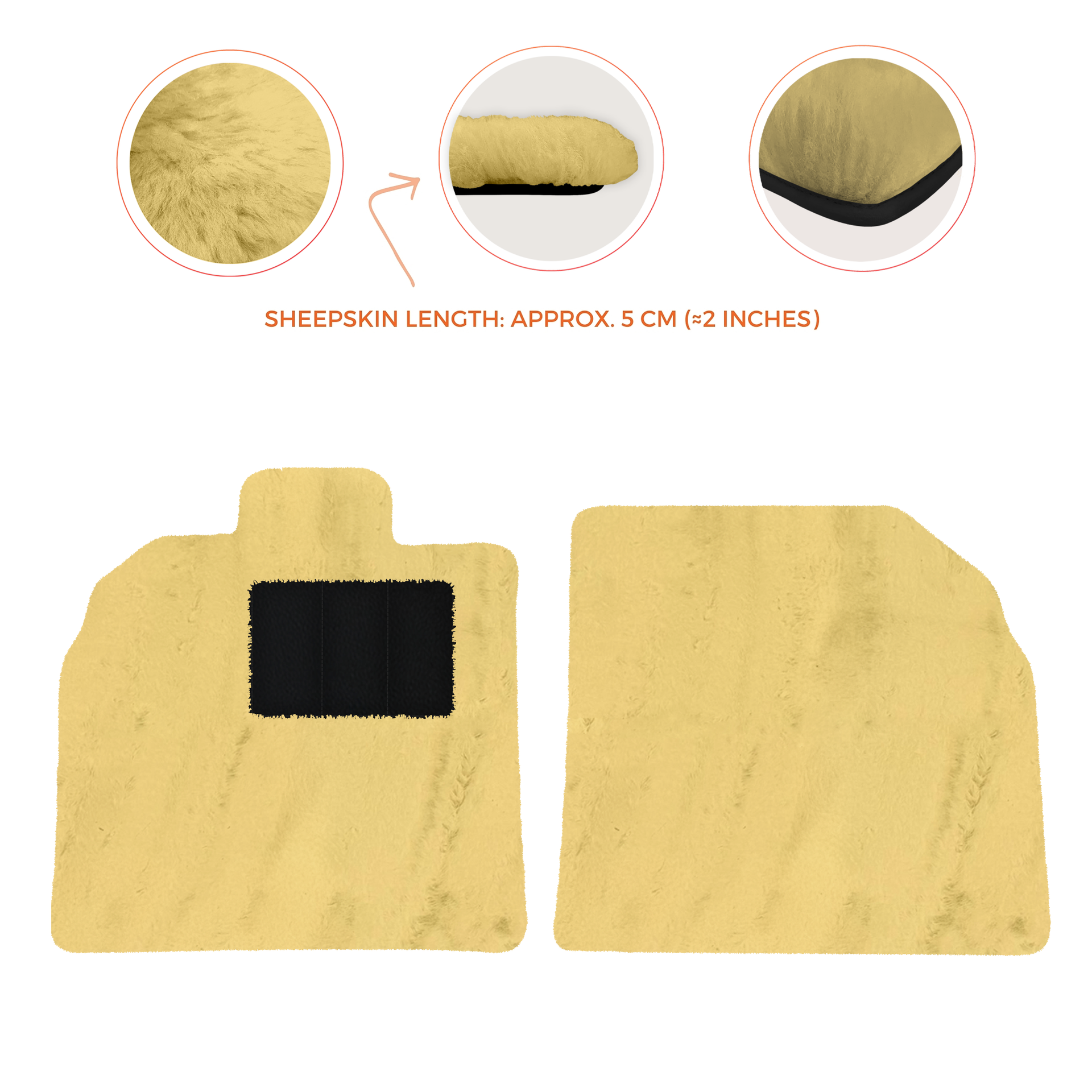 Customizable Black Floor Mats for Lamborghini Aventador SV | Orange Edition - AutoWin.EU