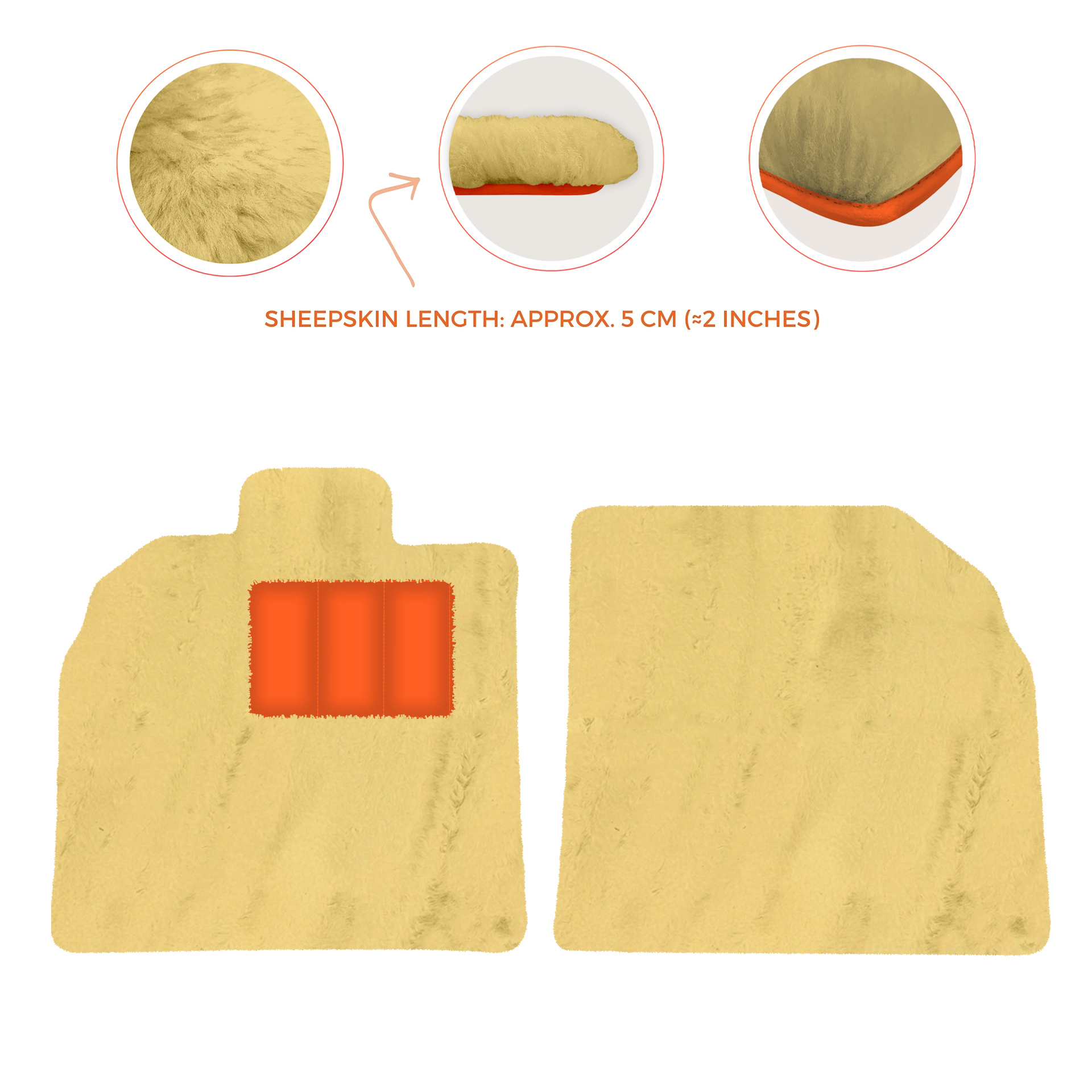 Customizable Black Floor Mats for Lamborghini Aventador SV | Orange Edition - AutoWin.EU