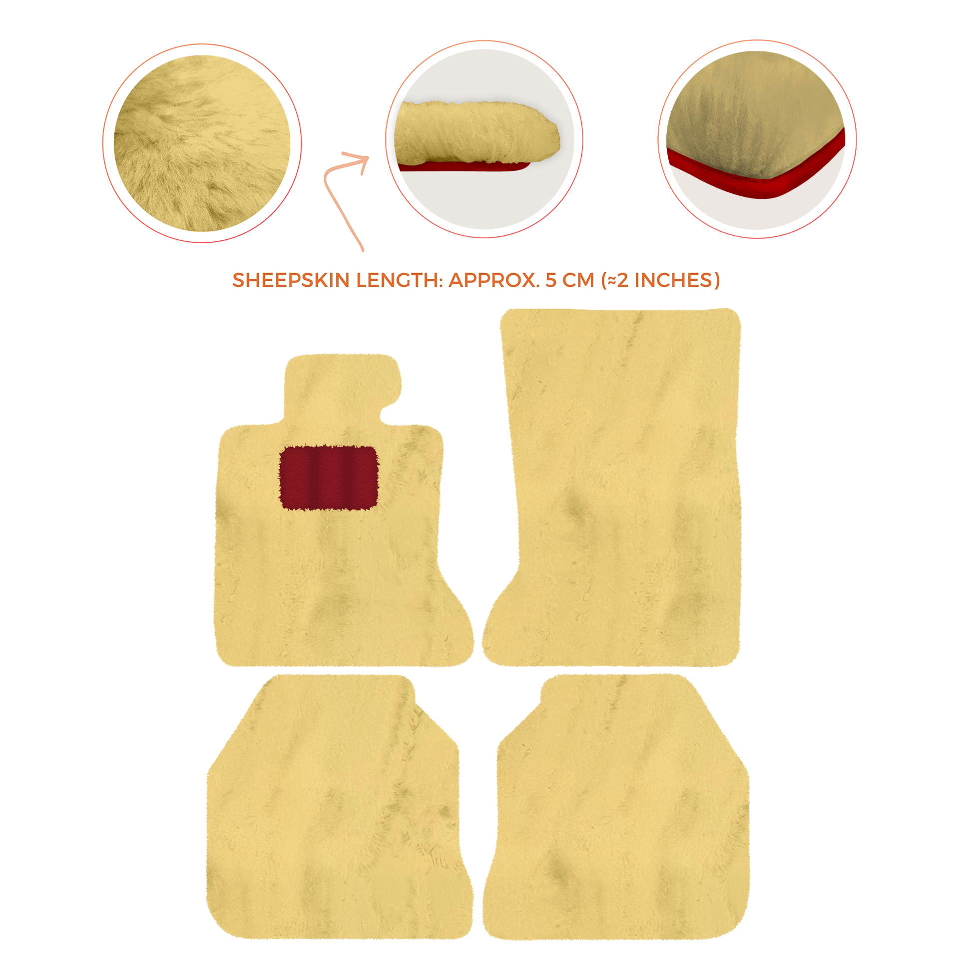 Luxury Sheepskin Floor Mats for Rolls-Royce Ghost RR2 (2010-2014)