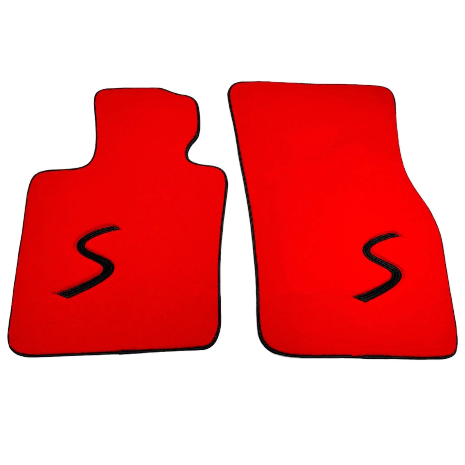 Red Floor Mats for Mini Cooper/One R50 (2001-2007) - AutoWin