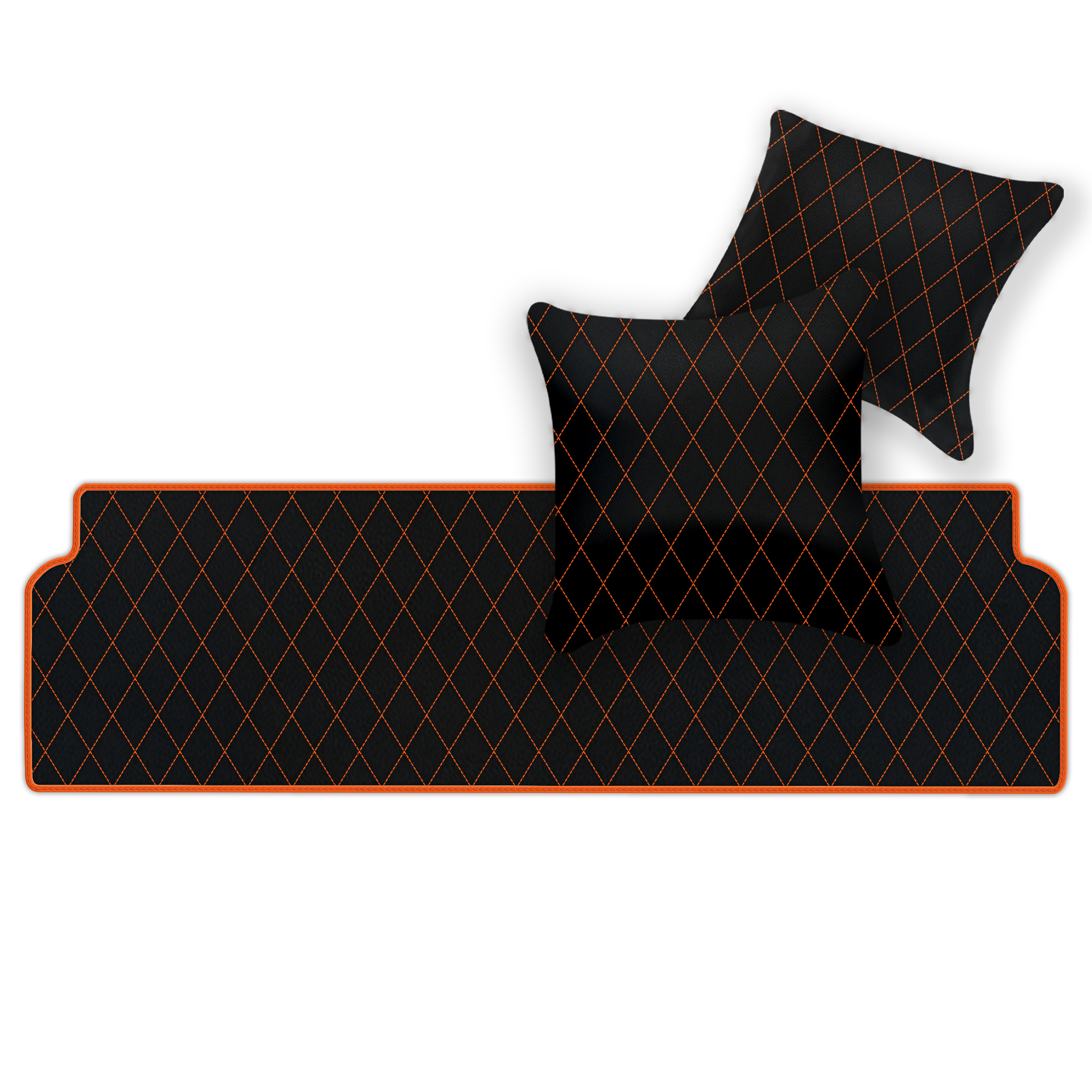 Premium Black Leather Floor Mats for Ferrari 328 GTS (1985-1989)