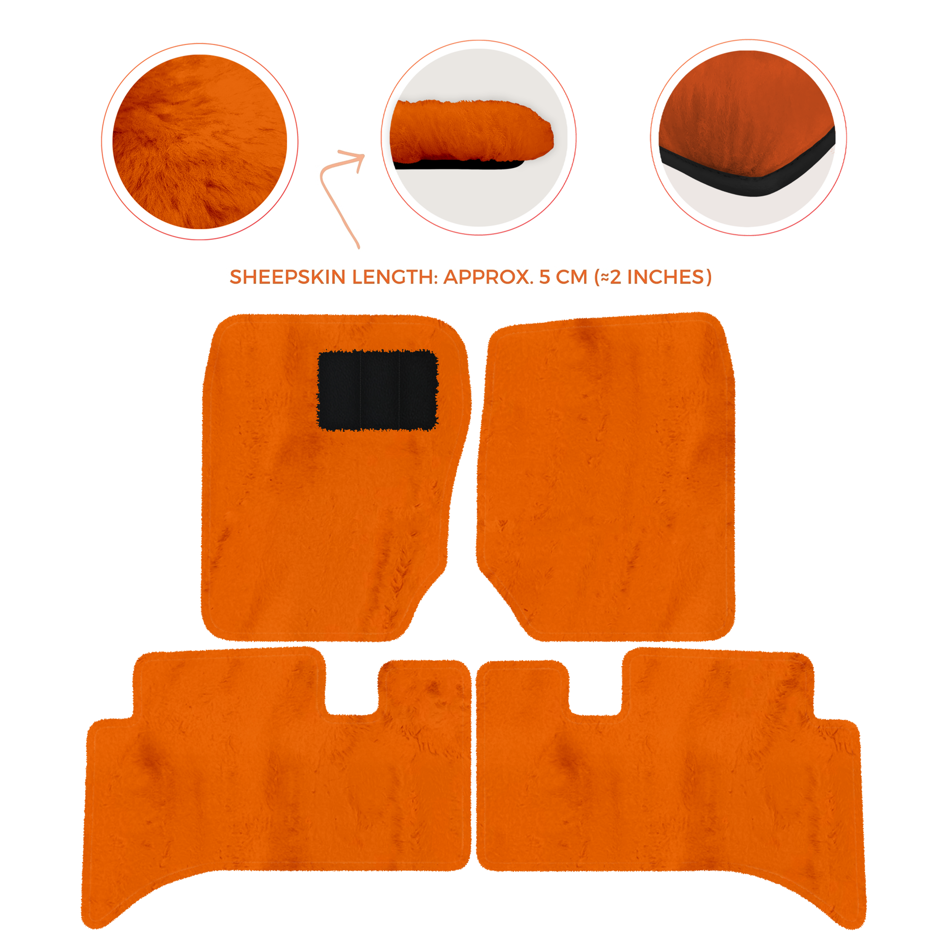 Premium Sheepskin Floor Mats for Range Rover Sport L460 (2022-2024)